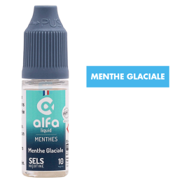 E-liquide Menthe Glaciale sels de nicotine 10 mL - Alfaliquid