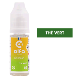 E-liquide Thé Vert (50 VG) 10 mL - Alfaliquid