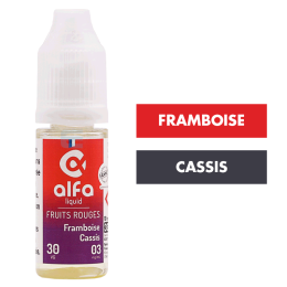 E-liquide Framboise Cassis (30 VG) 10 mL - Alfaliquid