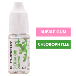 E-liquide Chewing-Gum Chlorophylle 10 mL - E-FUMEUR
