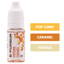 E-liquide Popcorn Caramel 10 mL - E-FUMEUR