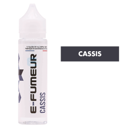 E-liquide Cassis 50 mL - E-FUMEUR