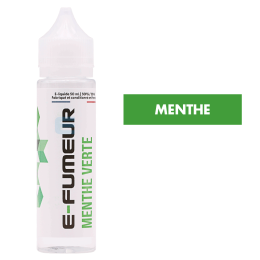 E-liquide Menthe Verte 50 mL - E-FUMEUR