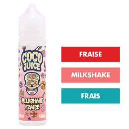 E-liquide Milkshake Fraise 50 mL - Coco Juice