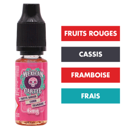 E-liquide Fruits Rouges Cassis Framboise 10 mL - Mexican Cartel