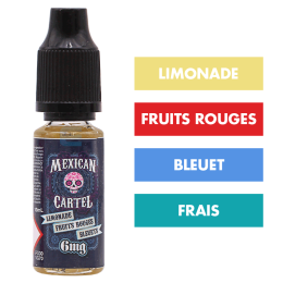 E-liquide Limonade Fruits Rouges Bleuets 10 mL - Mexican Cartel