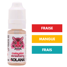 E-liquide Malaysian Strawberry 10 mL - Solana