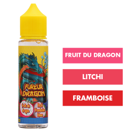 E-liquide Litchi Framboise Bleue 50 mL - Fureur du Dragon