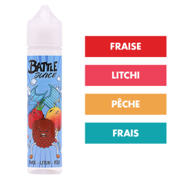 E-liquide Fraise Litchi Pêche 50 mL - Battle Juice