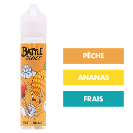 E-liquide Pêche Ananas 50 mL - Battle Juice