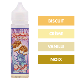 E-liquide Ice Cream Biscuit 50 mL - American Dream (Savourea)