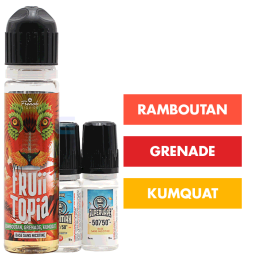 E-liquide Ramboutan Grenade Kumquat 60 mL - Fruiitopia (Le French Liquide)