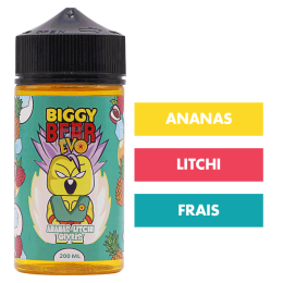 E-liquide Ananas Litchi Givrés 200 mL - Biggy Bear Evo