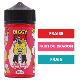 E-liquide Sorbet Fraise Fruit du Dragon 200 mL - Biggy Bear Evo