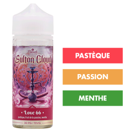 E-liquide Love 66 100 mL - Sultan Cloud (Le French Liquide)