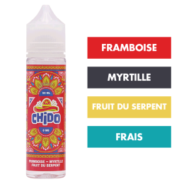 E-liquide Framboise Myrtille Fruit du Serpent 50 mL - Chido