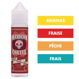 E-liquide Ananas Fraise Pêche 50 mL - Mexican Cartel