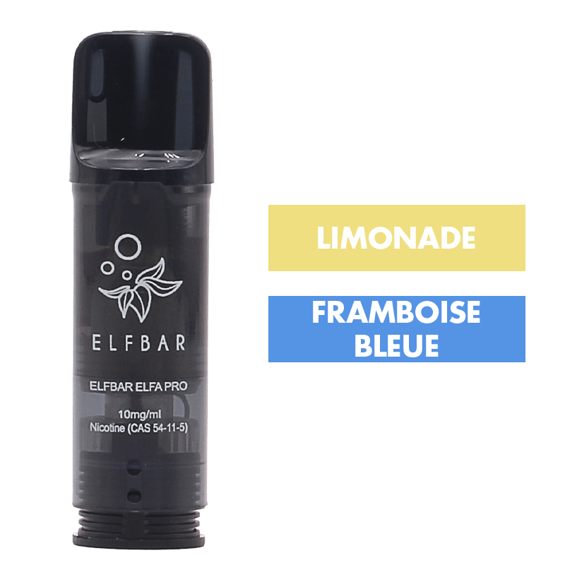 Cartouche Elfa Pro Limonade Framboise Bleue (x2) - Elfbar