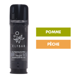 Cartouche Elfa Pro Pomme Pêche (x2) - Elfbar