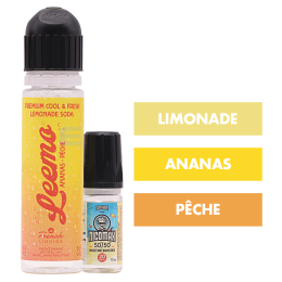 E-liquide Ananas Pêche 60 mL - Leemo (Le French Liquide)