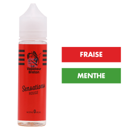 E-liquide Rouge Sensations 50 mL - Le Vapoteur Breton