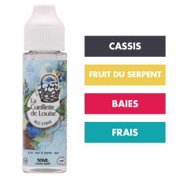 E-liquide Bleu d'Envie (Hiver) 50 mL - La Cueillette de Louise (E.Tasty)