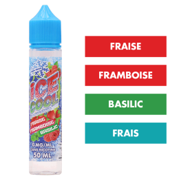 E-liquide Fraise Framboise Basilic 50 mL - Ice Cool (Liquidarom)