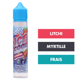 E-liquide Lychee Myrtille 50 mL - Ice Cool (Liquidarom)