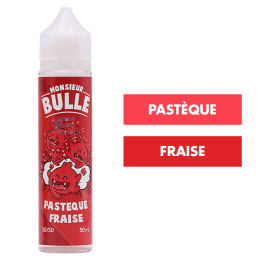 E-liquide Pastèque Fraise 50 mL - Monsieur Bulle (Liquideo)