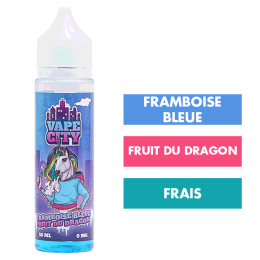 E-liquide Framboise Bleue Fruit du Dragon 50 mL - Vape City