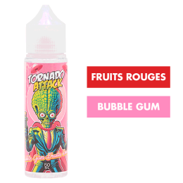 E-liquide Bubble Gum Fruits Rouges 50 mL - Tornado Attack