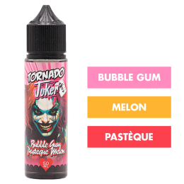 E-liquide Bubble Gum Pastèque Melon 50 mL - Tornado Joker