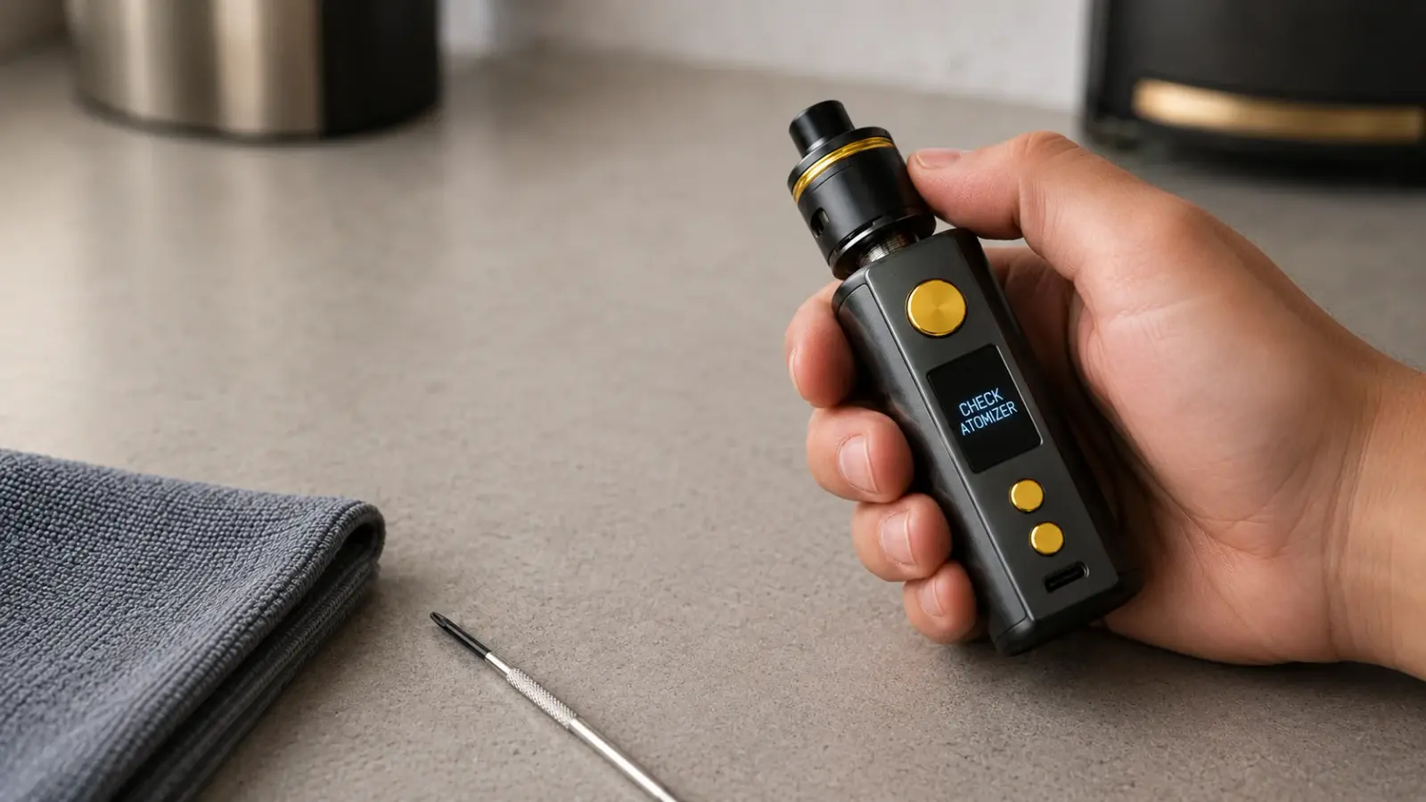 « Check Atomizer », « Atomizer Short », « No Atomizer » : que faire quand votre cigarette électronique ne détecte plus la résistance ?